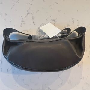 COS leather crossbody bag black